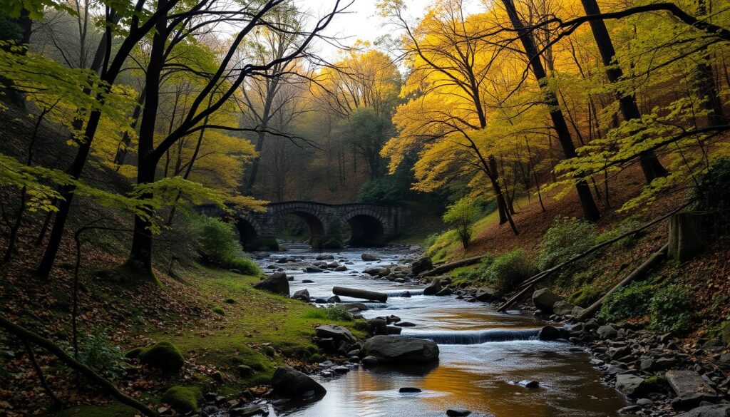 Wissahickon Valley Park trail Philadelphia Scenic Vista